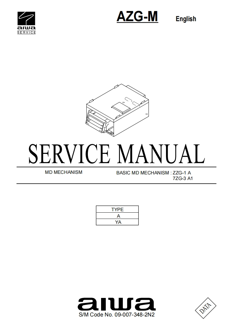 Aiwa-AZGM-mdm-维修说明书手册含电器原理图