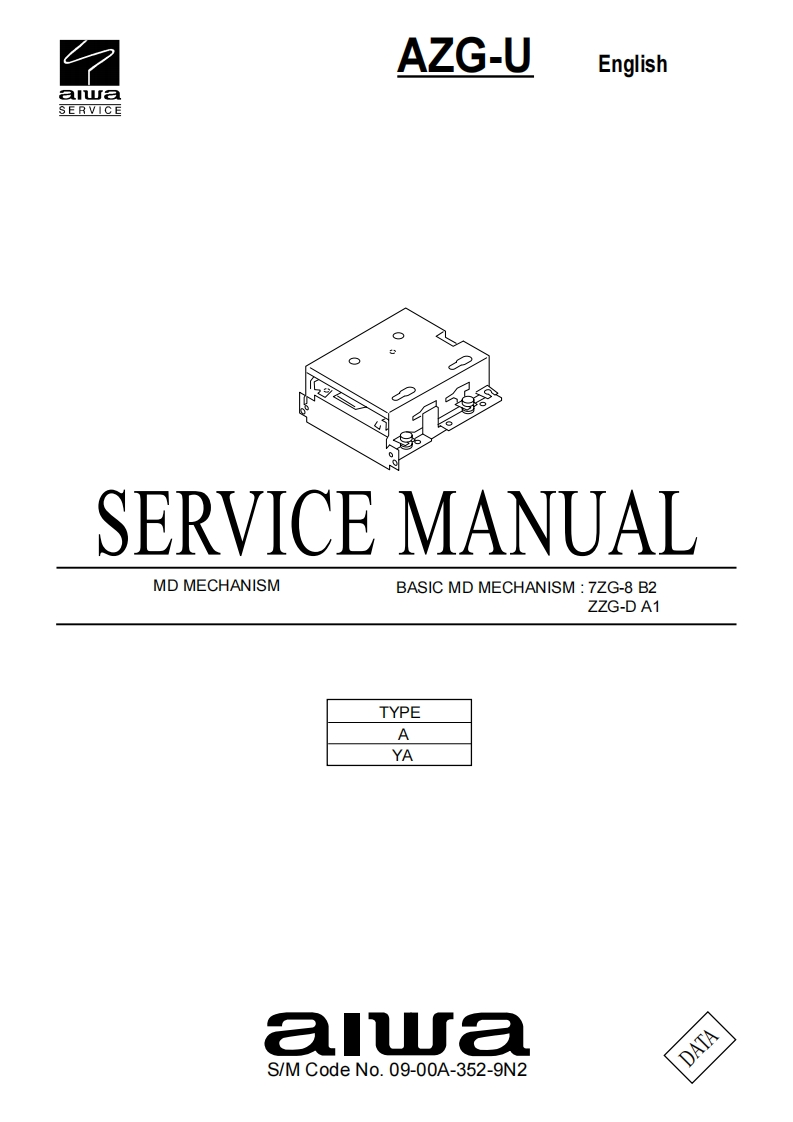 Aiwa-AZGU-cdm-维修说明书手册含电器原理图