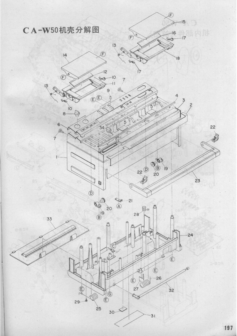 Aiwa-CAW50-cs-维修说明书手册含电器原理图