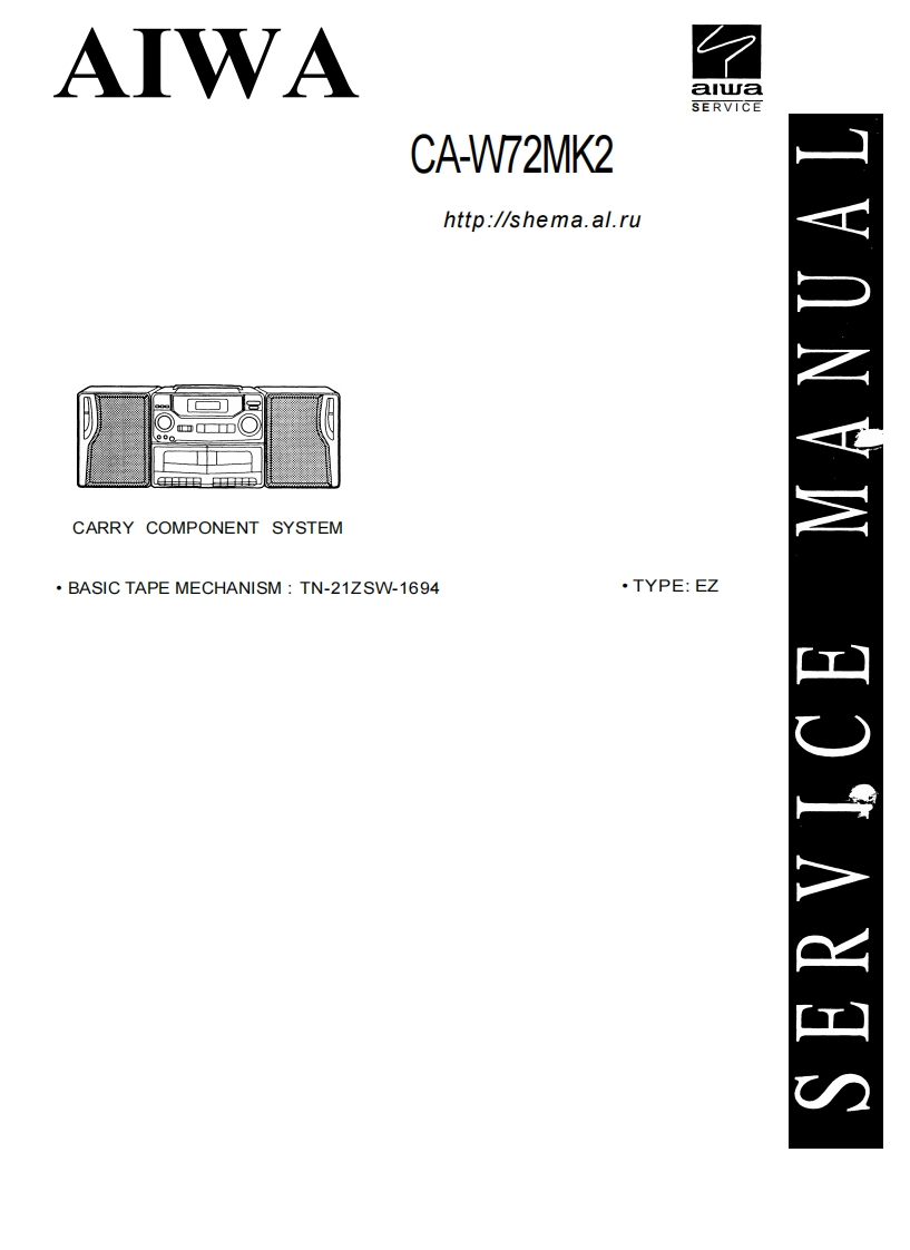 Aiwa-CAW72_MK2-cs-维修说明书手册含电器原理图