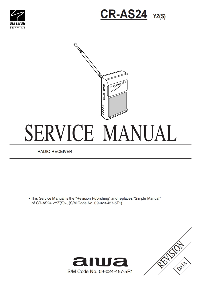 Aiwa-CRAS24-rr-维修说明书手册含电器原理图r