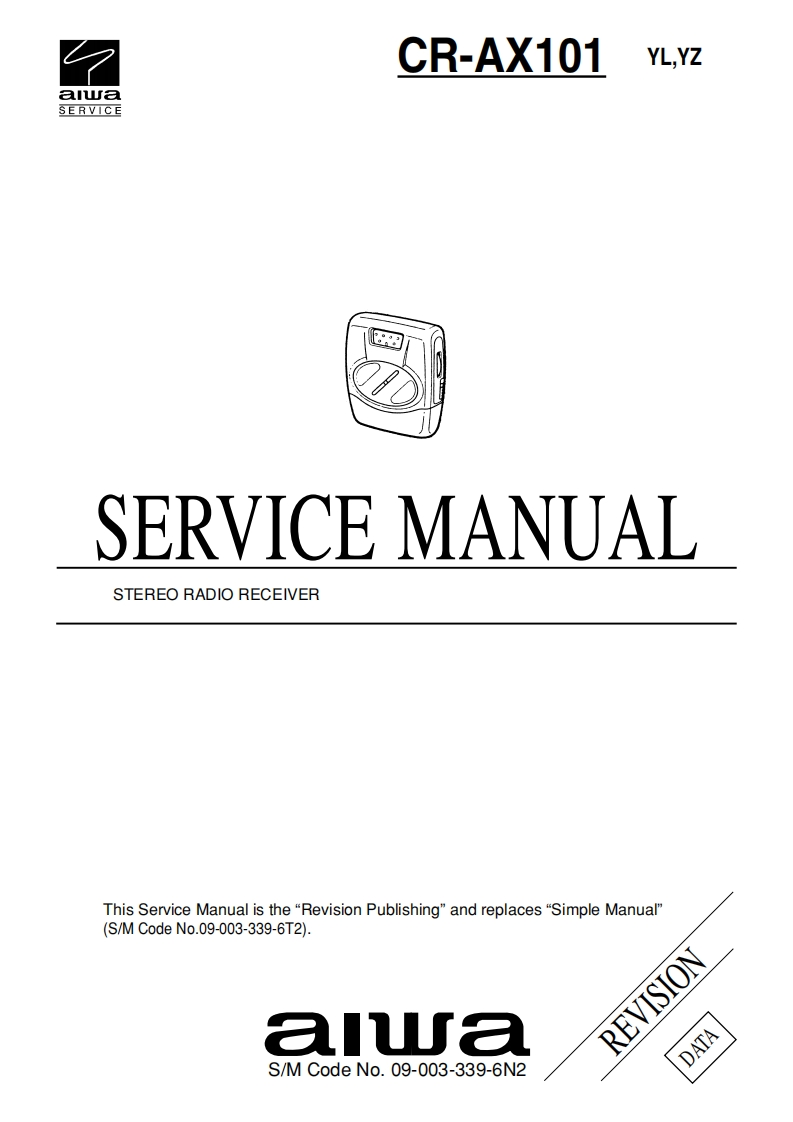 Aiwa-CRAX101-rr-维修说明书手册含电器原理图r