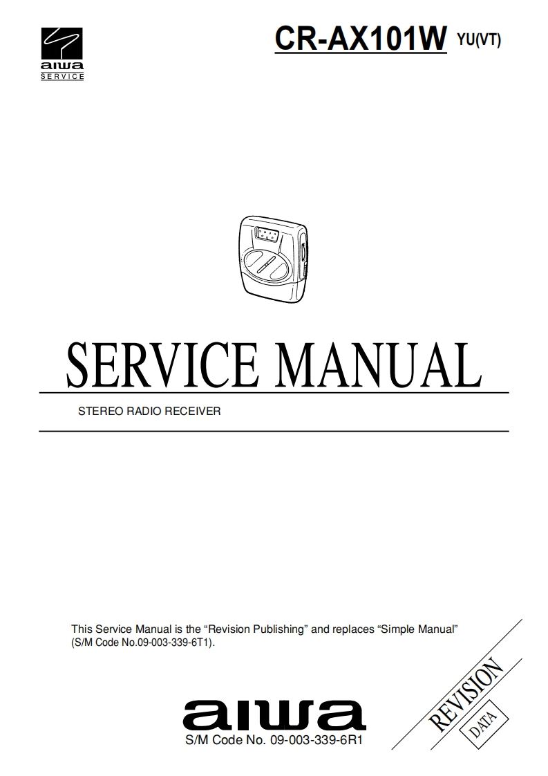 Aiwa-CRAX101W-rr-维修说明书手册含电器原理图r
