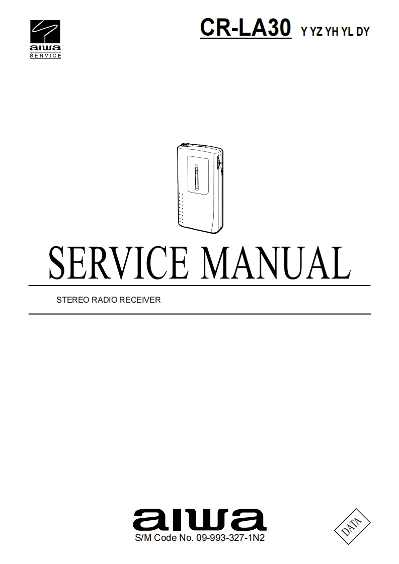 Aiwa-CRLA30-rr-维修说明书手册含电器原理图