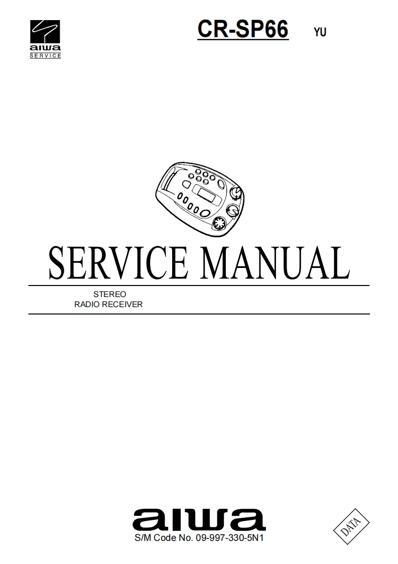 Aiwa-CRSP66-rr-维修说明书手册含电器原理图