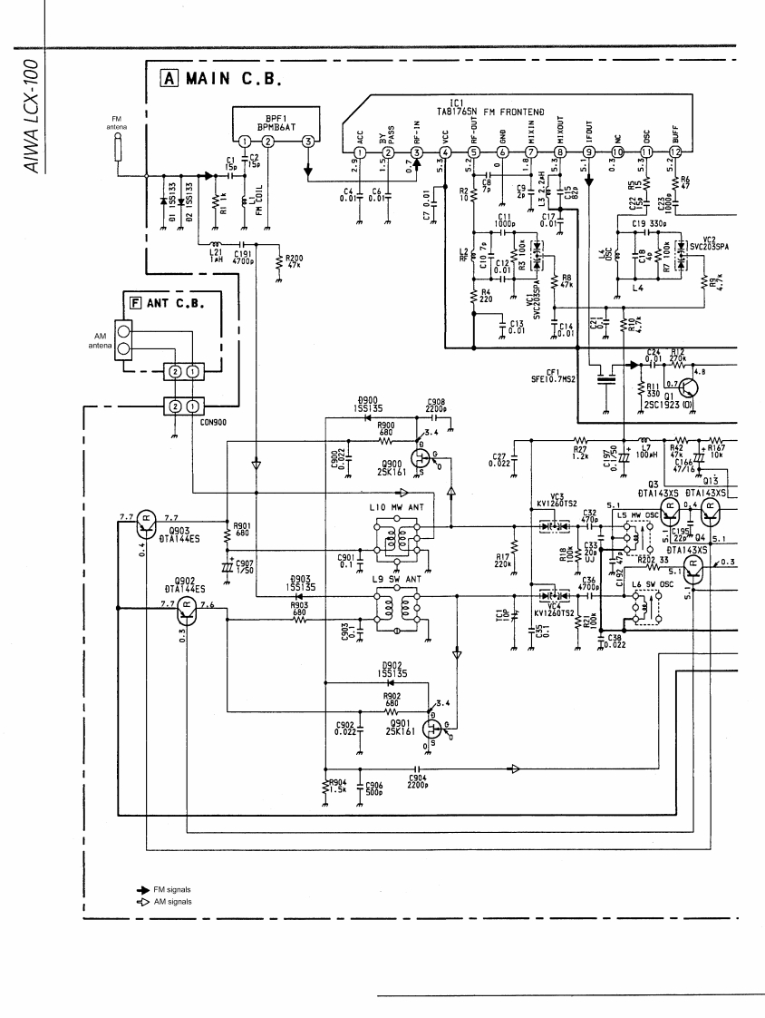 Aiwa-LCX100-cs-电气原理图手册
