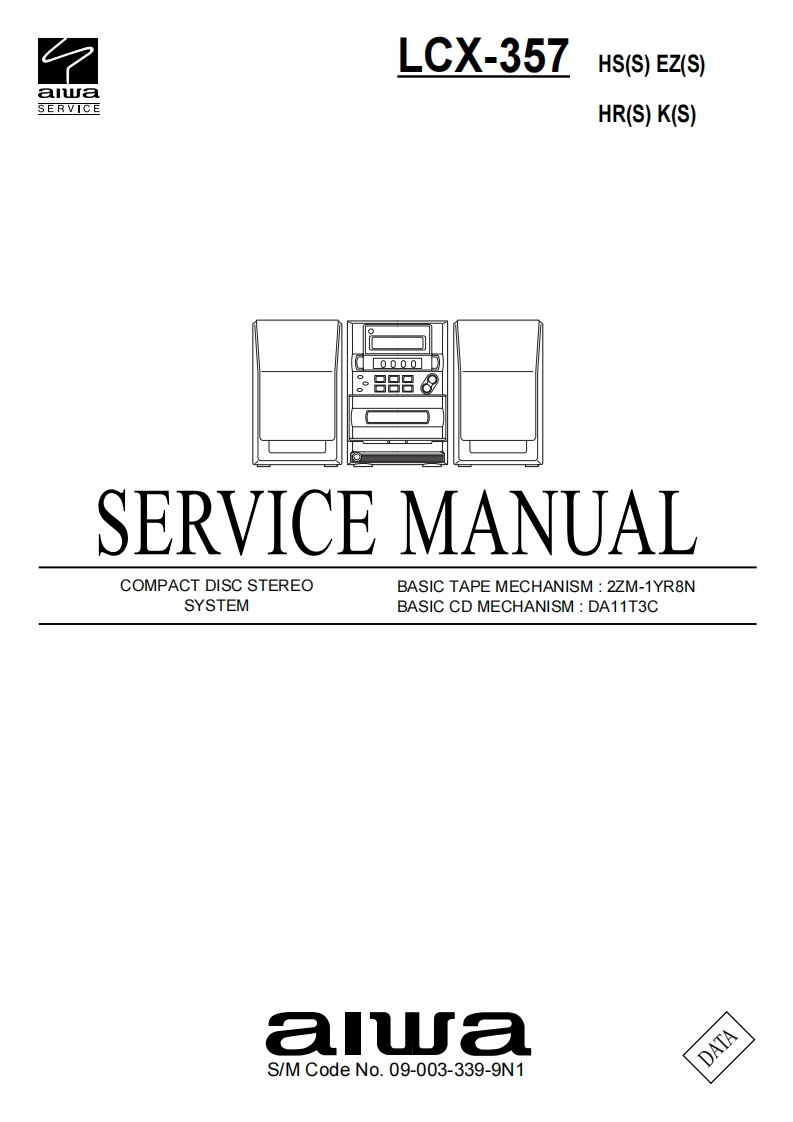 Aiwa-LCX357-cs-维修说明书手册含电器原理图