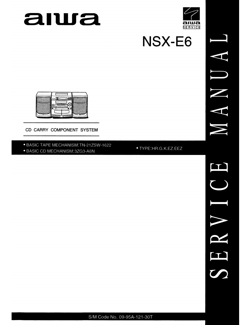 Aiwa-NSXE6-cs-维修说明书手册含电器原理图