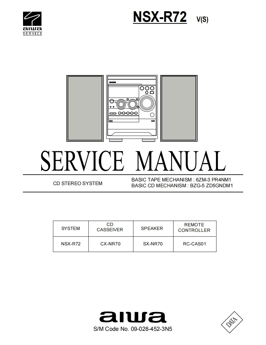 Aiwa-NSXR72-cs-维修说明书手册含电器原理图