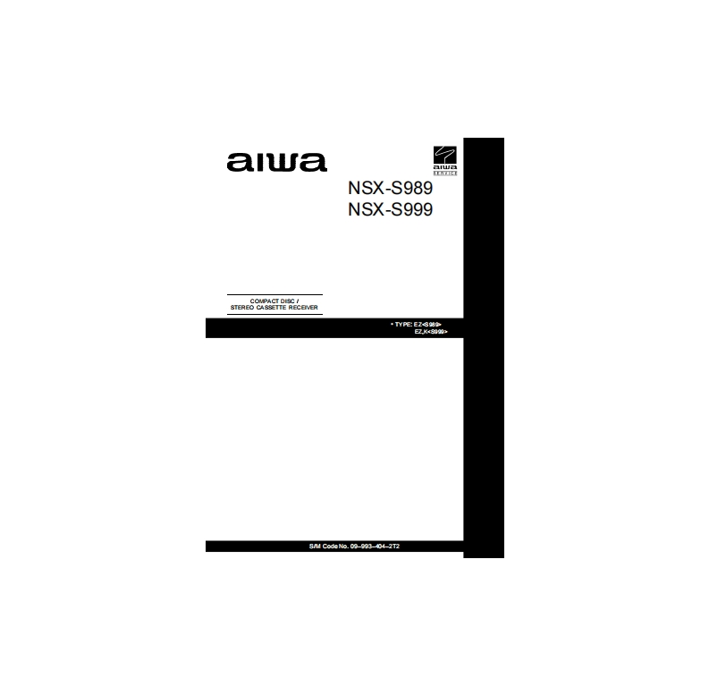 Aiwa-NSXS989-cs-维修说明书手册含电器原理图