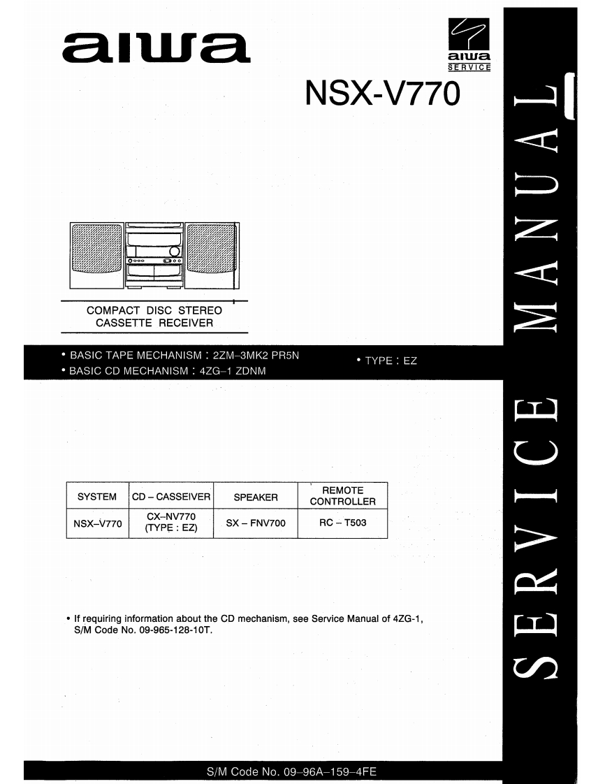 Aiwa-NSXV770-cs-维修说明书手册含电器原理图