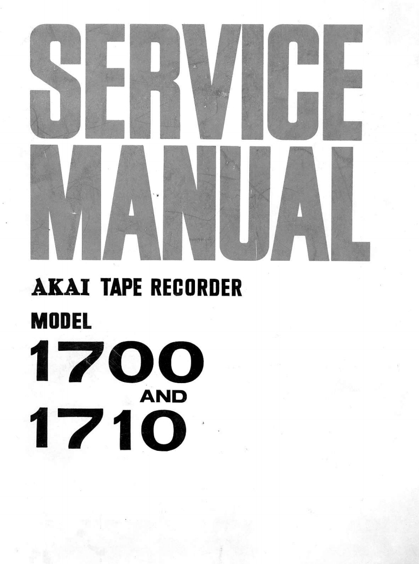 Akai-1710-维修电器原理图手册