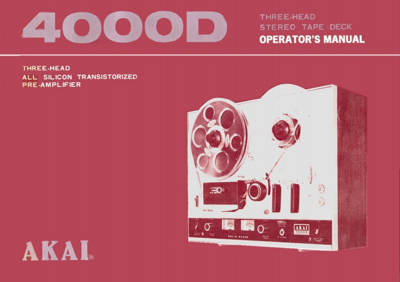 Akai-4000-D-所有说明书手册