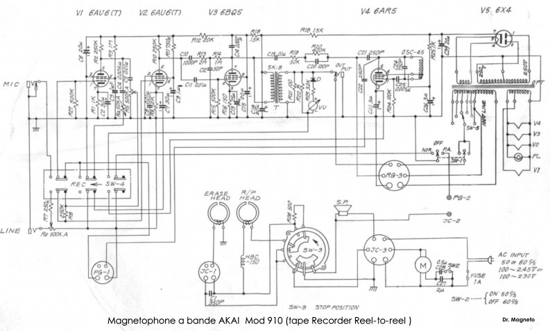 Akai-910-维修电器原理图手册