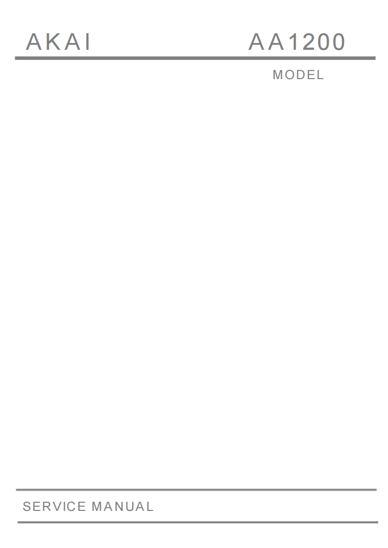 Akai-AA1200-rec-电气原理图手册