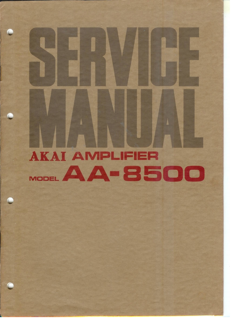 Akai-AA8500-int-维修说明书手册含电器原理图