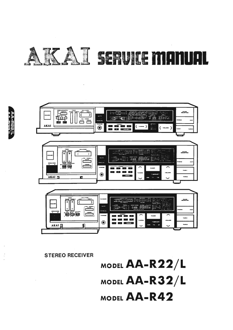 Akai-AAR42-rec-维修说明书手册含电器原理图