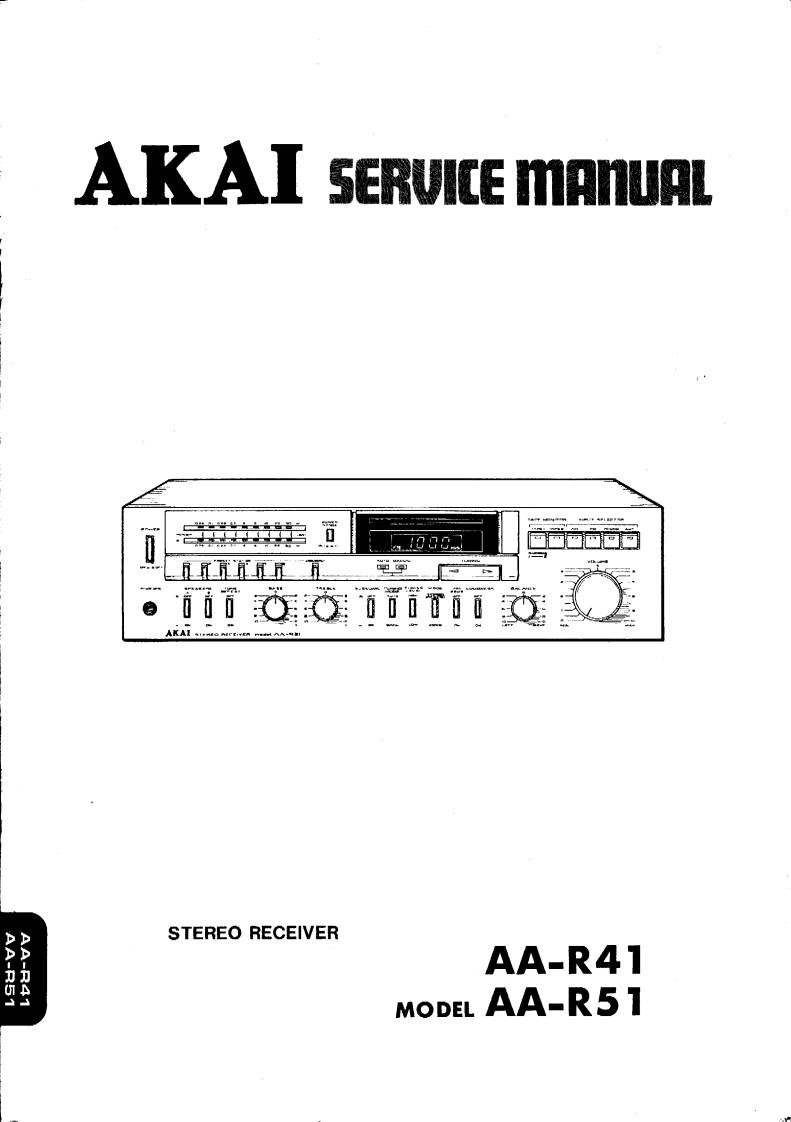 Akai-AAR51-rec-维修说明书手册含电器原理图