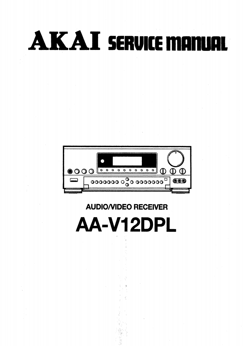 Akai-AAV12DPL-avr-维修说明书手册含电器原理图