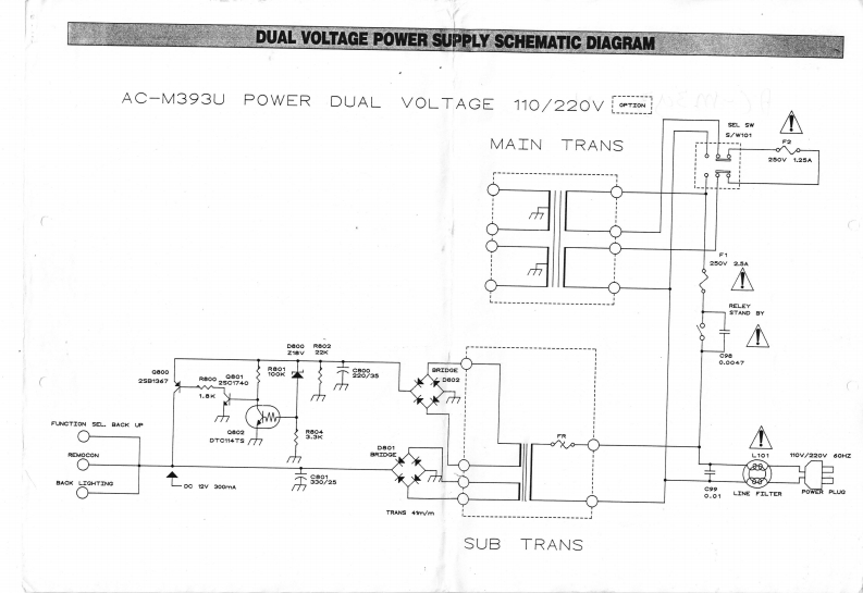 Akai-ACM393-cs-电气原理图手册