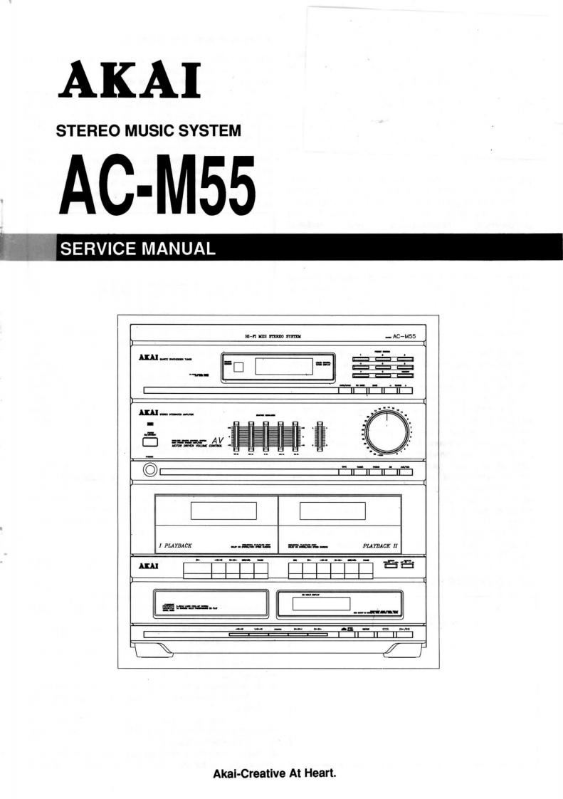 Akai-ACM55-cs-维修说明书手册含电器原理图
