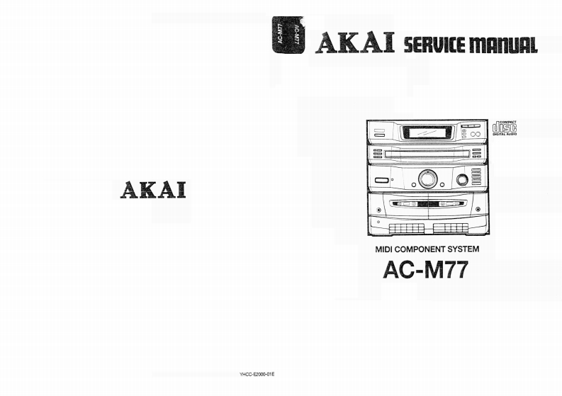 Akai-ACM77-cs-维修说明书手册含电器原理图