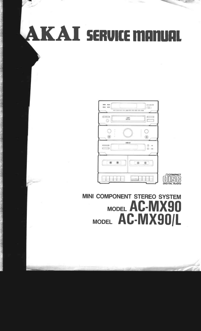 Akai-ACMX90-cs-维修说明书手册含电器原理图