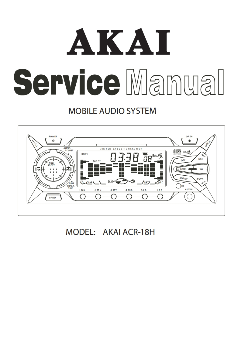 Akai-ACR-18-H-维修电器原理图手册