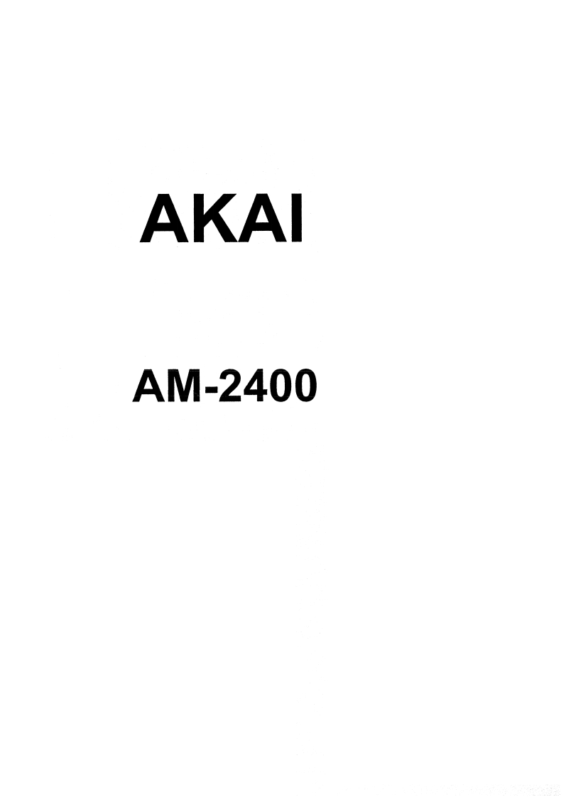 Akai-AM-2400-Schematic