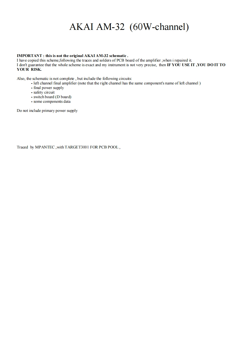 Akai-AM-32-维修电器原理图手册-C-Imp