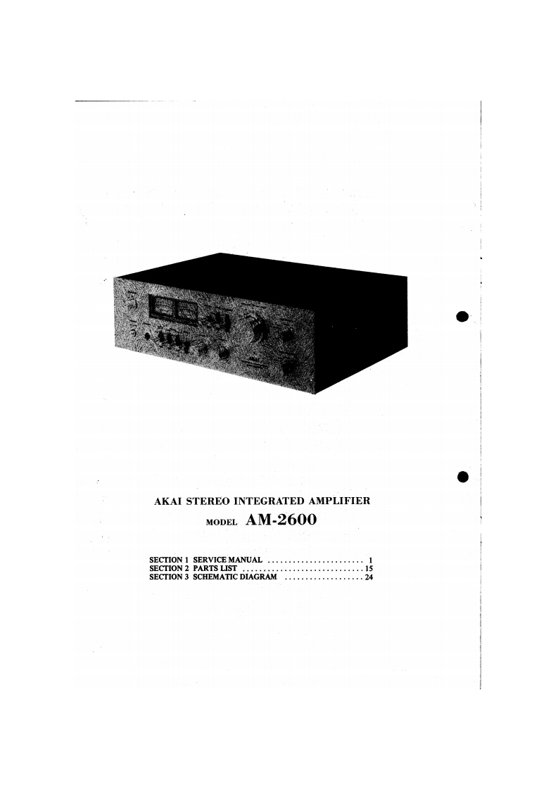 Akai-AM2600-int-维修说明书手册含电器原理图