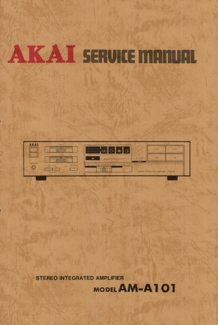 Akai-AMA101-int-维修说明书手册含电器原理图