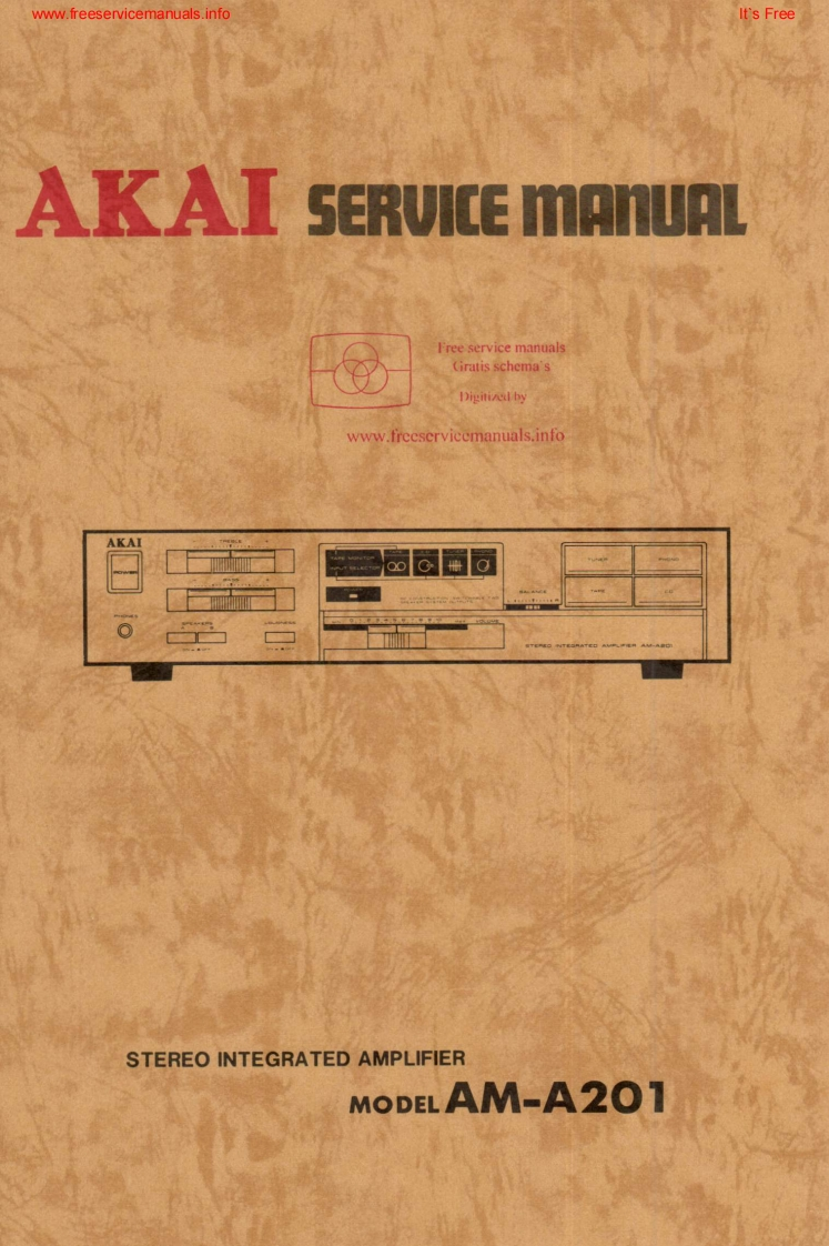 Akai-AMA201-rec-维修说明书手册含电器原理图