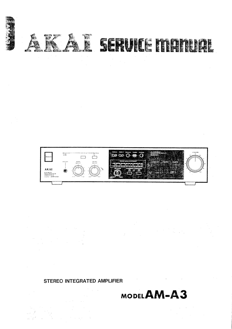Akai-AMA3-int-维修说明书手册含电器原理图