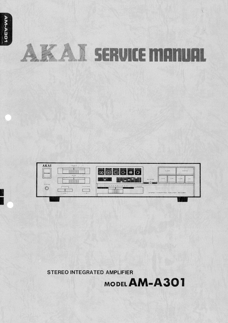 Akai-AMA301-int-维修说明书手册含电器原理图