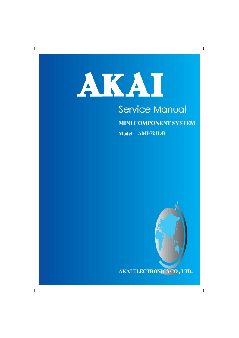 Akai-AMI721-cs-维修说明书手册含电器原理图