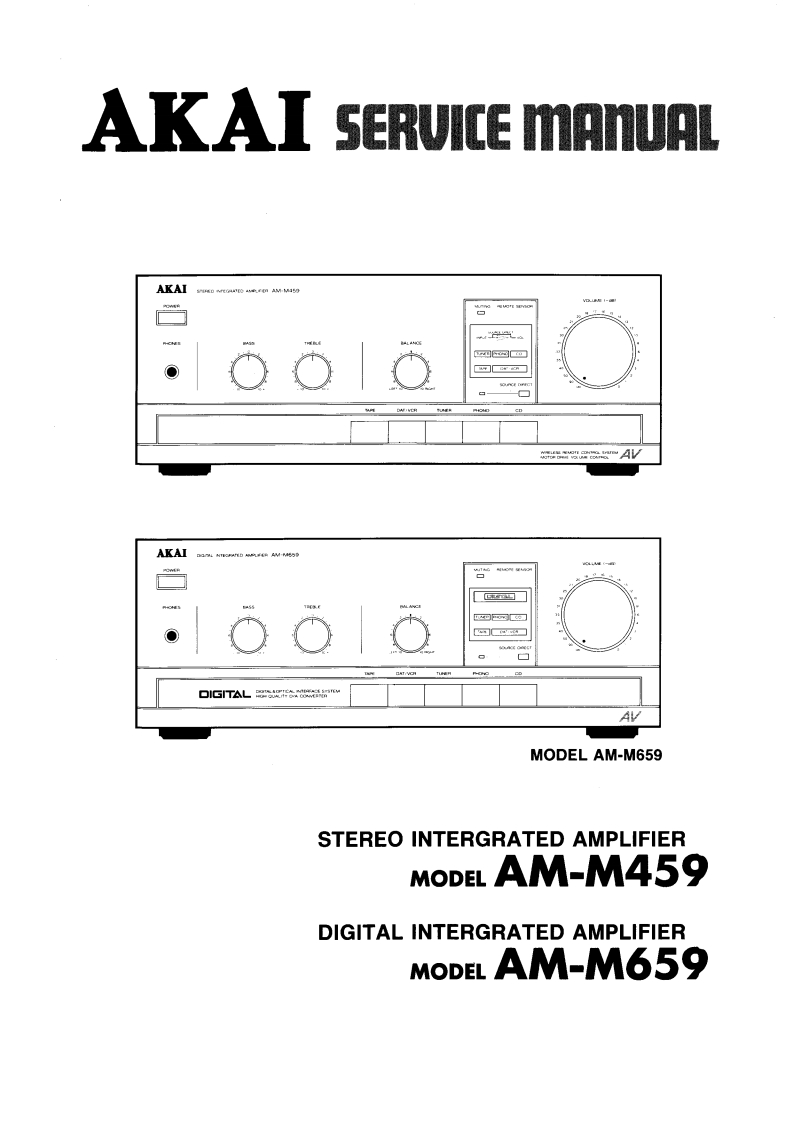 Akai-AMM459-int-维修说明书手册含电器原理图