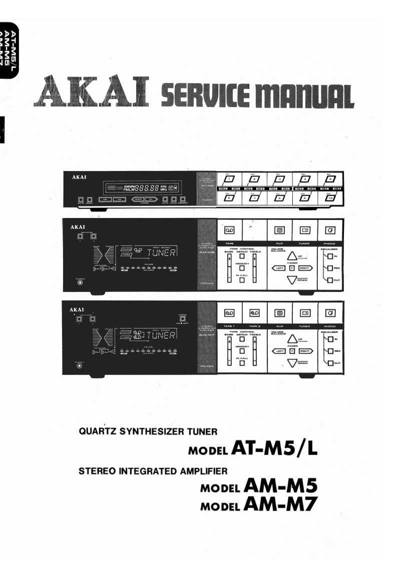 Akai-AMM5-int-维修说明书手册含电器原理图