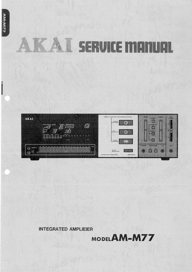 Akai-AMM77-int-维修说明书手册含电器原理图