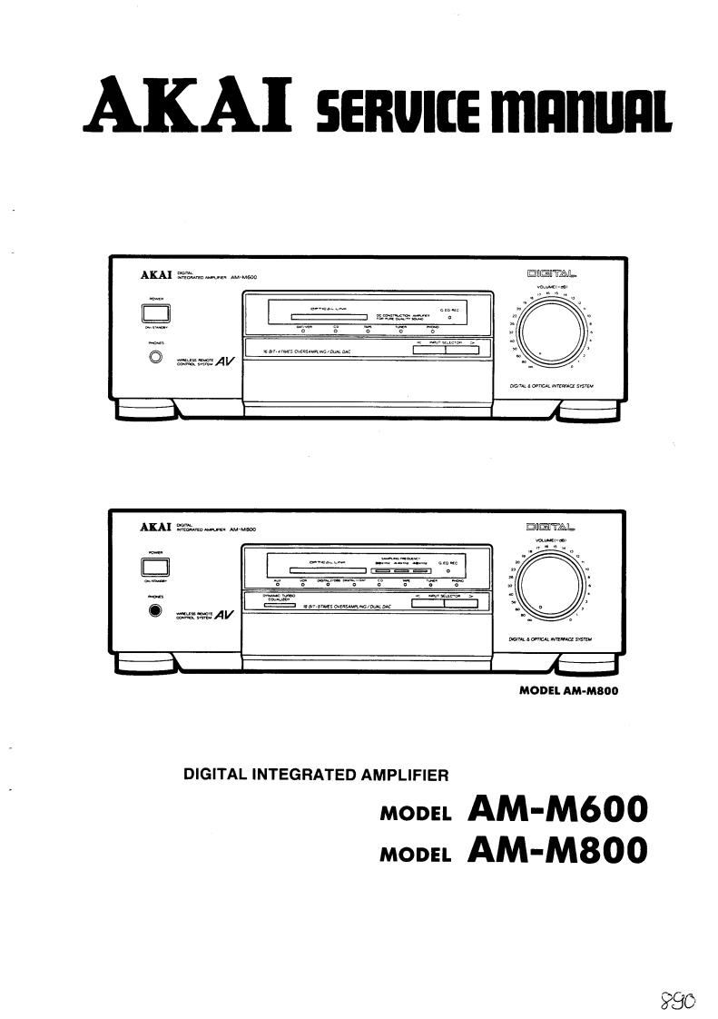 Akai-AMM800-int-维修说明书手册含电器原理图