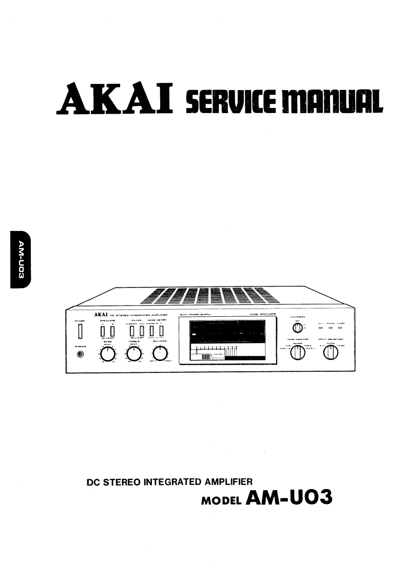 Akai-AMU03-int-维修说明书手册含电器原理图