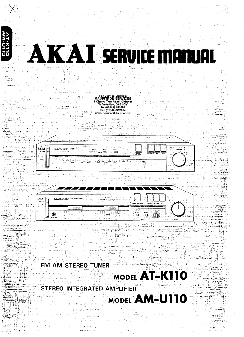 Akai-AMU110-int-维修说明书手册含电器原理图