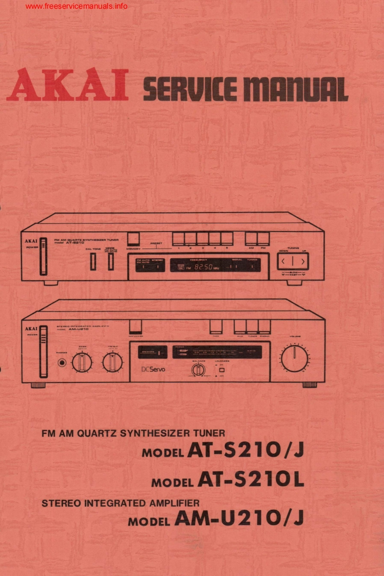Akai-AMU210J-int-维修说明书手册含电器原理图