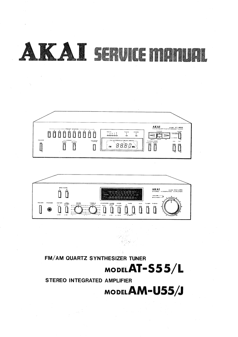 Akai-AMU55J-int-维修说明书手册含电器原理图