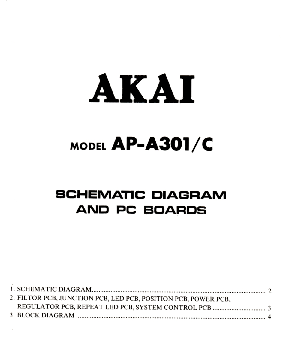 Akai-AP301C-tt-电气原理图手册