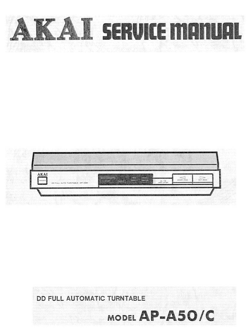 Akai-APA50-tt-维修说明书手册含电器原理图