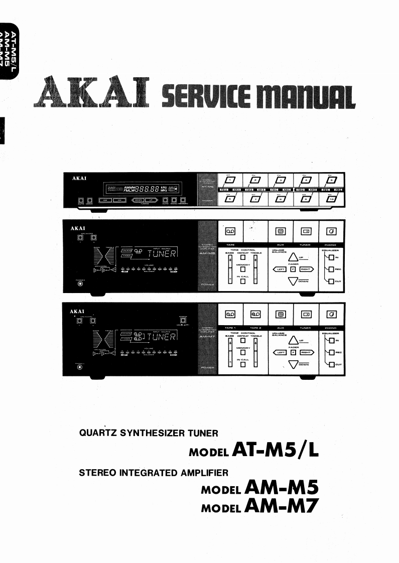 Akai-ATM5-tun-维修说明书手册含电器原理图