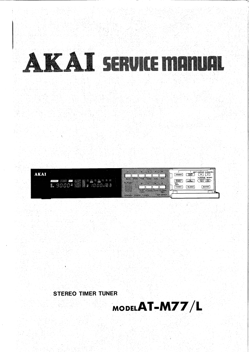 Akai-ATM77-tun-维修说明书手册含电器原理图