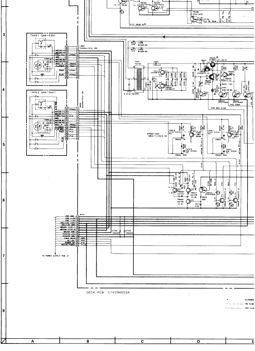 Akai-AX550-tape-电气原理图手册