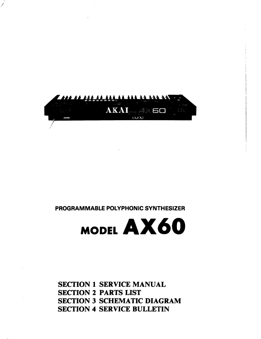 Akai-AX60-pps-维修说明书手册含电器原理图